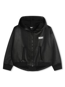 Dkny Kids veste à logo appliqué - Noir