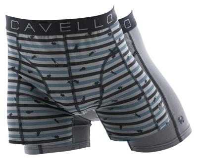 Cavello 2-pack boxershort grijs met muizenprint