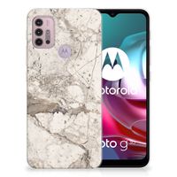 Motorola Moto G30 | G10 TPU Siliconen Hoesje Marmer Beige - thumbnail