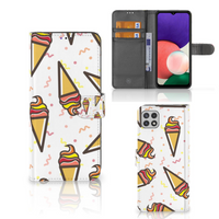 Samsung Galaxy A22 5G Book Cover Icecream