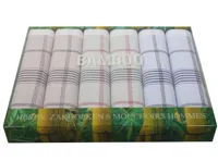 Tiseco bamboo Heren zakdoeken - 6-pack