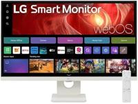 LG 27U731SA-W MyView-monitor, 68,6 cm (27 inch), IPS-paneel, (3840 x 2160), 60 Hz, 5 ms (GtG), WebOS 24, DCI-P3 90%, kantelinstelling (horizontale as), wit