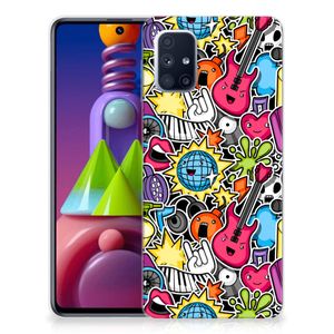 Samsung Galaxy M51 Silicone Back Cover Punk Rock