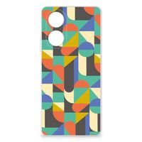 OPPO A58 4G TPU bumper Funky Retro - thumbnail