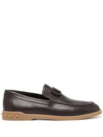 Valentino Garavani mocassins Leisure Flows en cuir - Marron