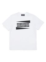 DSQUARED2 KIDS t-shirt en coton à logo imprimé - Blanc - thumbnail