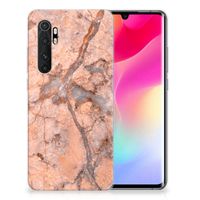 Xiaomi Mi Note 10 Lite TPU Siliconen Hoesje Marmer Oranje