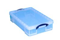 Opbergbox Really Useful 33 liter 710x440x165 mm transparant wit