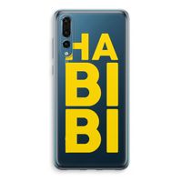 Habibi Blue: Huawei P20 Pro Transparant Hoesje