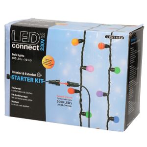 LED connect kerstverlichting gekleurd buiten 100 lampjes