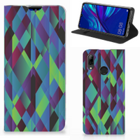 Huawei P Smart (2019) Stand Case Abstract Green Blue