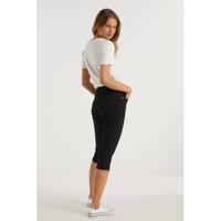 anytime skinny mid rise capri zwart