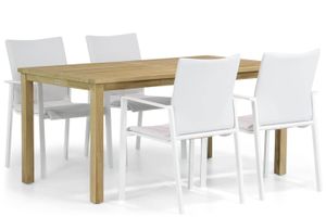 Lifestyle Rome/Weston 160 cm dining tuinset 5-delig