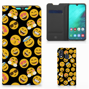 Samsung Galaxy A40 Hoesje met Magneet Emoji