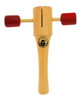 Rattlesnake t shaker junior 14 x 10 x 3,5 cm hout donkerrood