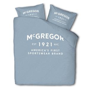 Dekbedovertrek McGregor Boston - Tweepersoons (200x240 cm) - Blauw Katoen - Dessin: Tekst - McGregor - Dekbed-Discounter.nl