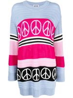 MOSCHINO JEANS robe-sweat à design colour block - Bleu