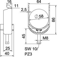 OBO Bettermann 1187250 Beugelklem 1 stuk(s) - thumbnail