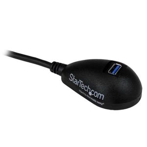 StarTech.com 1,5 m zwarte Desktop SuperSpeed USB 3.0 verlengkabel A naar A M/F