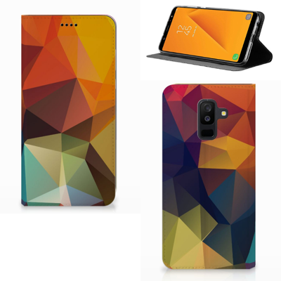 Samsung Galaxy A6 Plus (2018) Stand Case Polygon Color