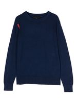 John Richmond Junior sweat à patch logo Hoshi - Bleu - thumbnail