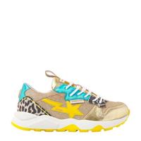 Vingino Zetta sneakers met panterprint goud/multi