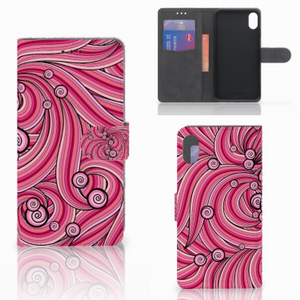 Apple iPhone Xs Max Hoesje Swirl Pink