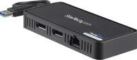 .com USB naar Dual DisplayPort - Mini dock - Mac & Windows - Dual 4K 60Hz - GbE - DisplayPort hub - Dual monitor docking station