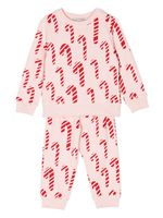 Stella McCartney Kids survêtement Candy Cane en coton - Rose