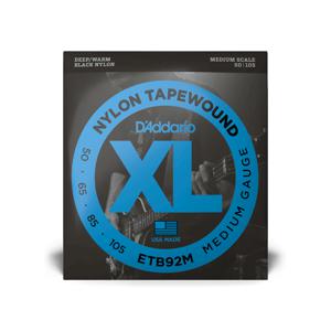 D&apos;Addario ETB92M Nylon Tapewound Medium 50-105 snaren voor elektrische bas