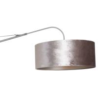 Steinhauer Wandlamp Elegant Classy 50cm RVS met taupe velourse kap 8131ST - thumbnail