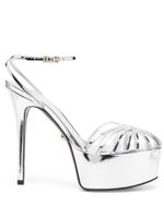 Alevì Clio 90mm leather sandals - Argent