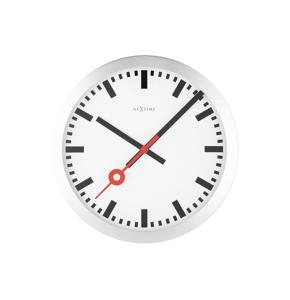 NeXtime NE-3998ST Wandklok Dia. 19 Cm, Geborsteld Aluminium, &apos;Station&apos;