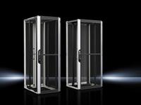 Rittal 5308823 VX IT-netwerk/serverrek met glazen deur en dynamische montagehoeken van 482,6 mm