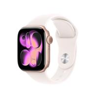 Apple Watch Series 11 GPS + Cellular 42 mm Smartwatch met kast van roségoudkleurig aluminium, rosé sportbandje (S/M). Slaapscore, conditie bijhouden, gezondheid monitoren, Always‑On display