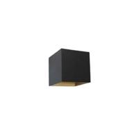 Artdelight Wandlamp Gymm Zwart Goud 10x10cm Excl. G9