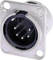Neutrik NC5MDL1 XLR-connector Flensstekker, contacten recht Aantal polen: 5 Zilver 1 stuk(s)