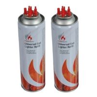 2x Aansteker gas / butaan gasfles 250 ml - thumbnail