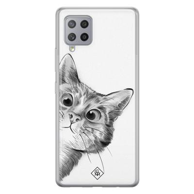 Samsung Galaxy A42 siliconen hoesje - Peekaboo
