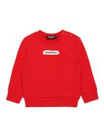 DSQUARED2 KIDS sweat en coton à logo imprimé - Rouge - thumbnail