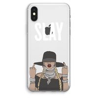 Slay All Day: iPhone XS Max Transparant Hoesje - thumbnail