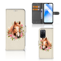 Telefoonhoesje met Pasjes voor OPPO A16/A16s/A54s Paard