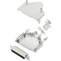 TRU COMPONENTS TCMHDM25DMSK 7709744 connectorset SUB-D 180° aantal polen (nummer): 25 soldeerpunten 1 stuk.