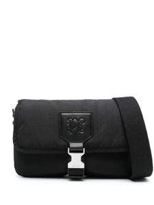 Palm Angels monogram-debossed shoulder bag - Noir