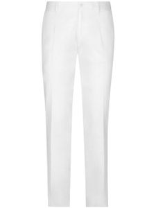 Dolce & Gabbana pressed-crease tailored trousers - Blanc