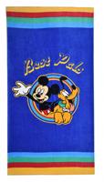 Disney strandlaken Mickey & Pluto junior 70 x 140 cm katoen blauw