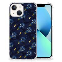 Doorzichtige Silicone Hoesje voor iPhone 13 Voetbal