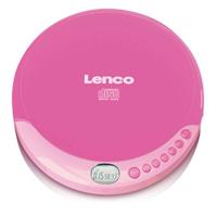Lenco CD-011 - Draagbare cd-speler Walkman - Diskman - CD Walkman - Met koptelefoon en micro-USB-oplaadkabel - roze