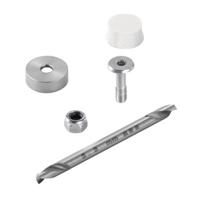 Weidmüller SD FIXING SET Bevestigingsset RVS Zilver (l x b x h) 25 x 80 x 80 mm 1 stuk(s)