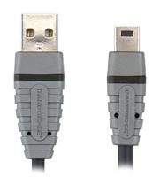 Bandridge BCL4401 mini-USB-kabel (5-polig, 1 m)